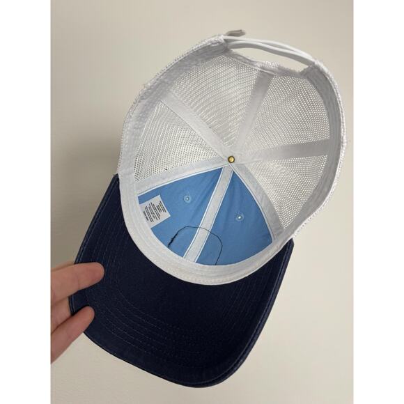 Life is Good Hat Cap Trucker Snap Back Blue Mesh Patch Sun Daisy Graphic - Picture 4 of 5